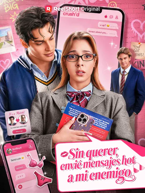 Sin querer, envié mensajes hot a mi enemigo portada — ver los 57 episodios gratis en HD